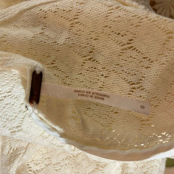 Free People Women's Ivory Daisy Waist Mini Dress Size 0 Sleeveless - Picture 4 of 5